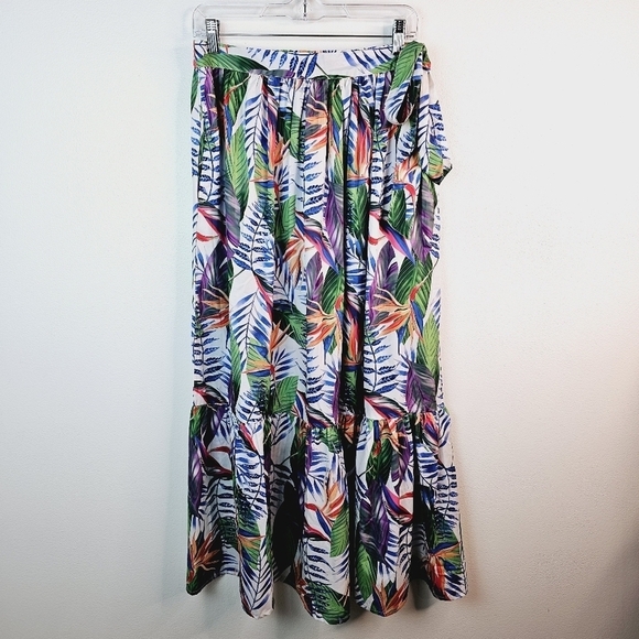 Rachel Zoe Tropical Leaf Palm Print Skirt NWT, size Medium - Picture 1 of 11